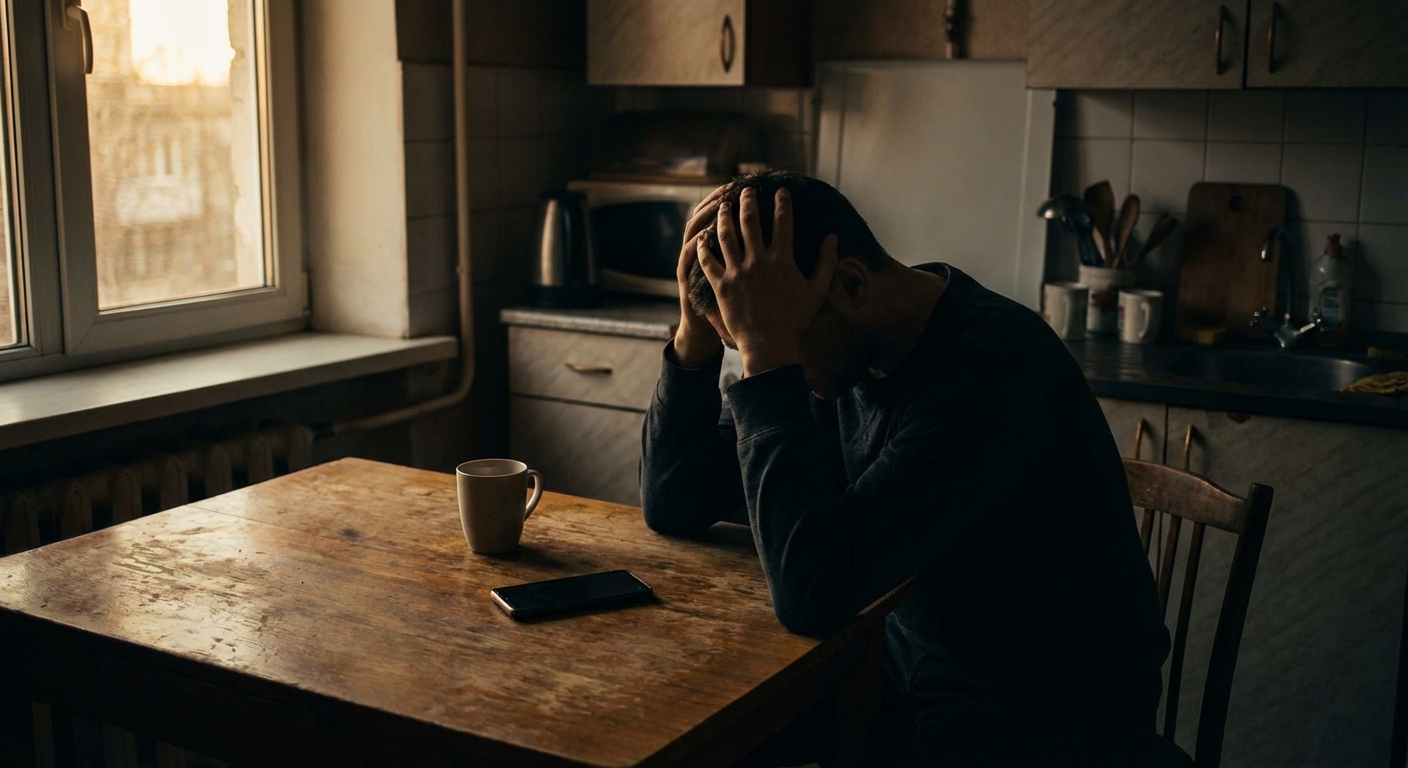 Person in distress dealing with false accusations