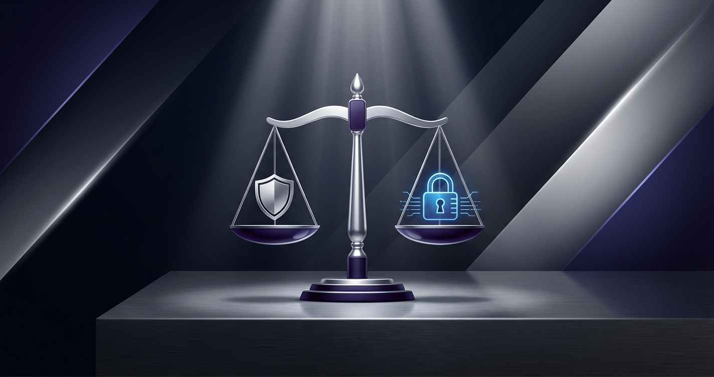 Legal document and privacy shield representing AWDTSG legality analysis