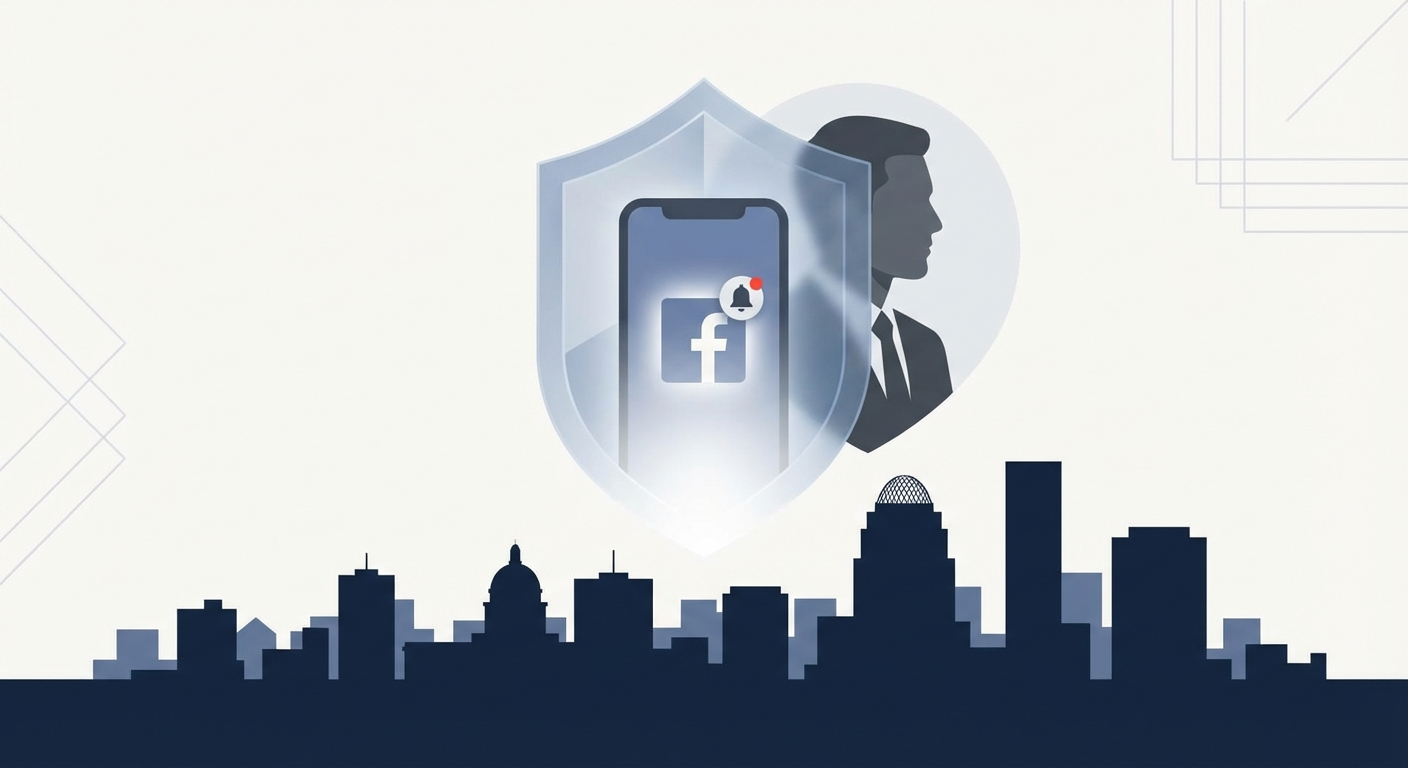 Louisville skyline with privacy shield representing AWDTSG post removal services